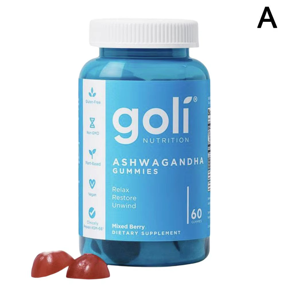 Goli Ashwagandha & Vitamin D Gummy for Improve Immunity & Sleep Quality & Anxiety, and Boost Energy