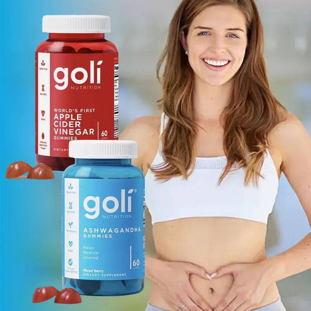 Goli Ashwagandha & Vitamin D Gummy for Improve Immunity & Sleep Quality & Anxiety, and Boost Energy