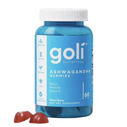 Goli Ashwagandha & Vitamin D Gummy for Improve Immunity & Sleep Quality & Anxiety, and Boost Energy